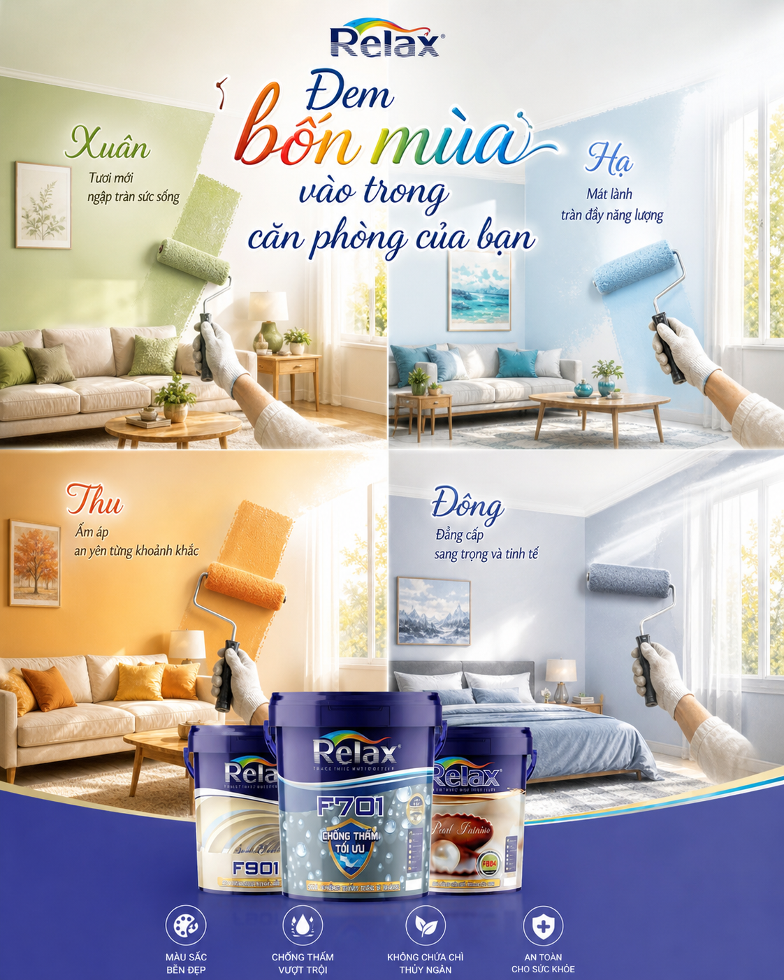 SƠN RELAX – ĐEM BỐN MÙA VÀO TRONG CĂN PHÒNG
